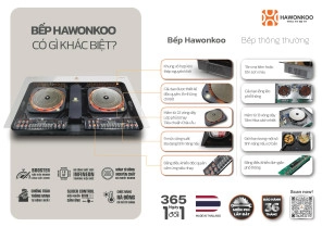 Nâng tầm không gian bếp với bếp điện Hawonkoo: Sự khác biệt đến từ thiết kế, công nghệ và chất lượng